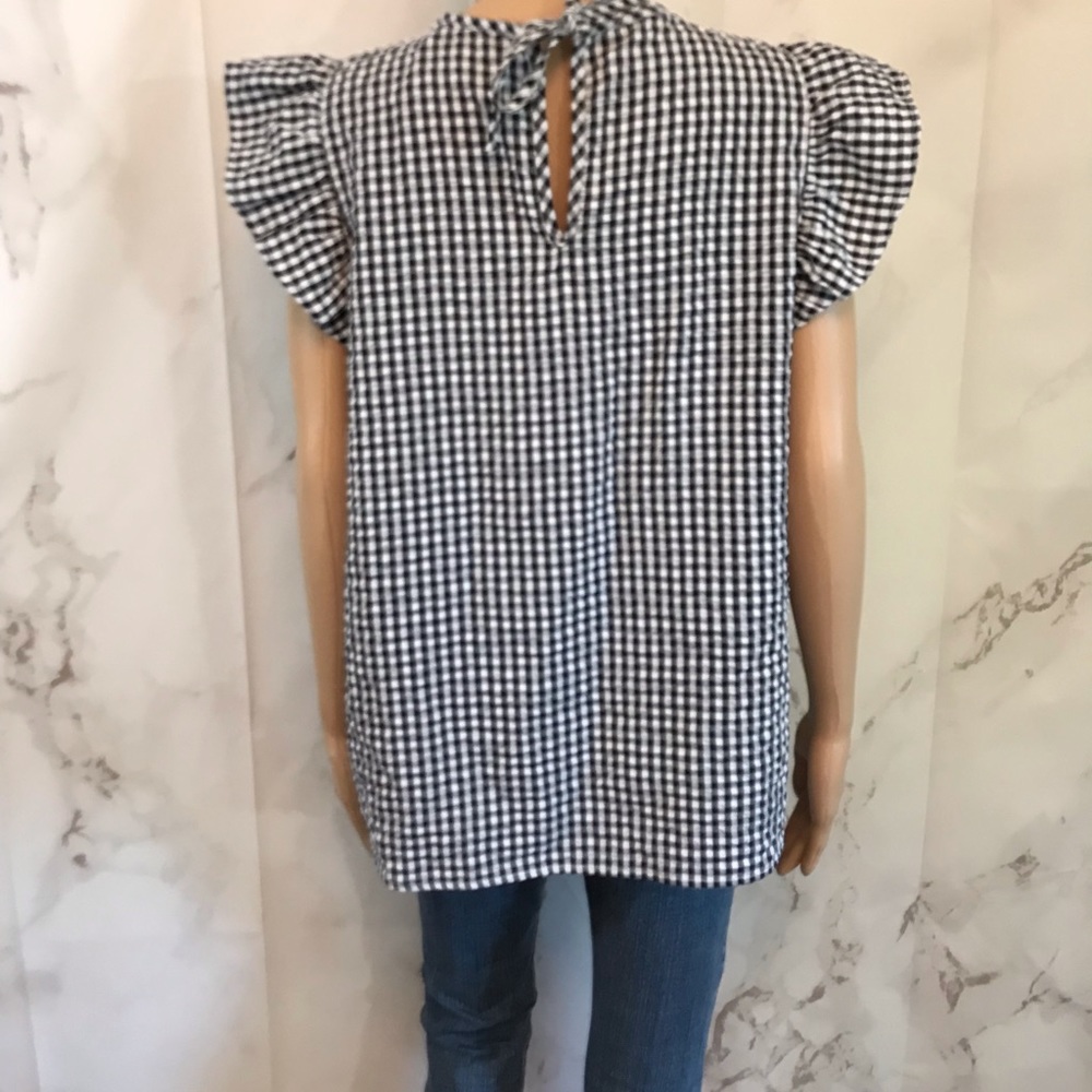 Coco & Main Checker Print Top - Picture 4 of 4